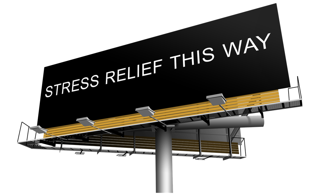 stress relief sign